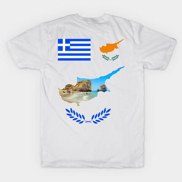 Greece & Cyprus Flag - Petra Tou Romiou by Polis